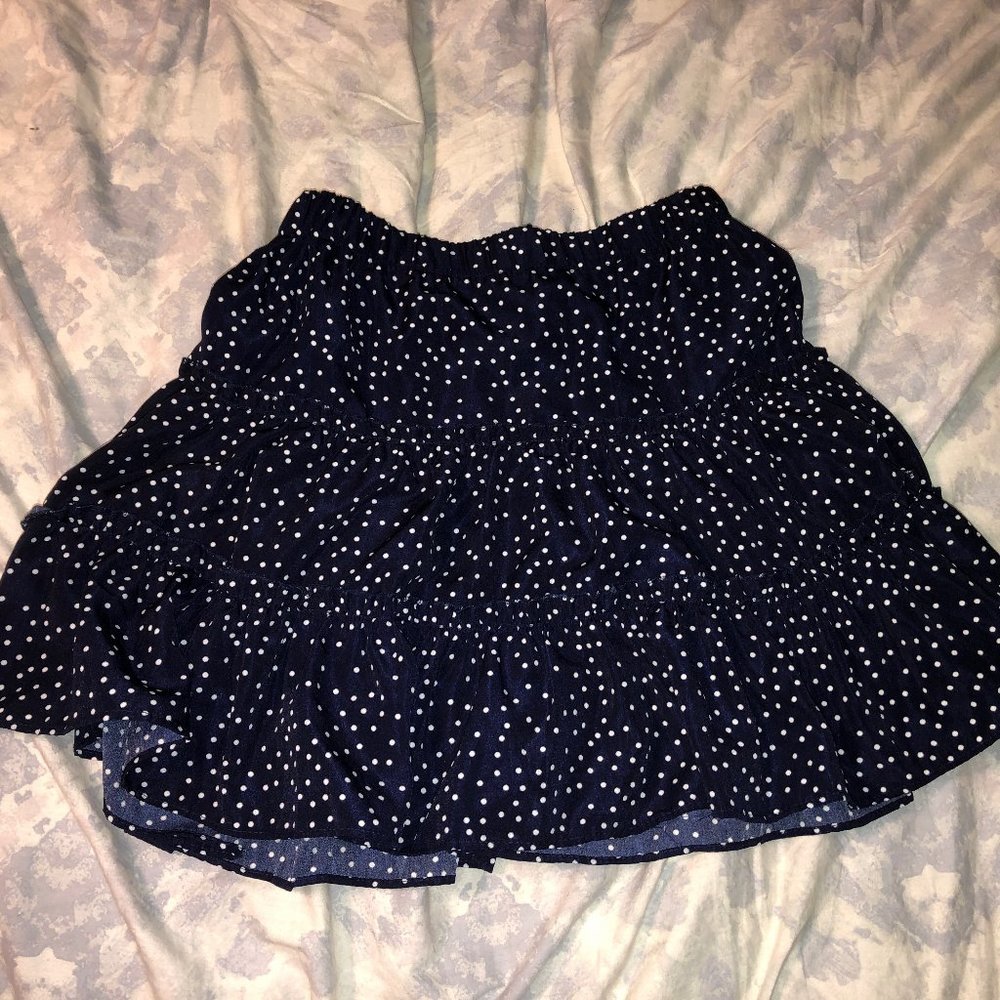 Polka Dot Blackish/Dark Blue Skirt